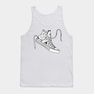 Capricorn High tops - Black &amp; white Tank Top